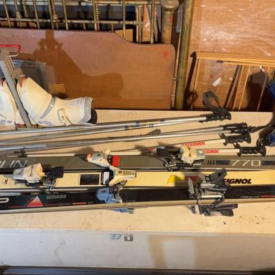 Head, Rossignol, Olin Skis; Poles, Boots