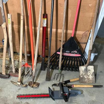 Group Of Lawn, Garden And Landscaping Tools 