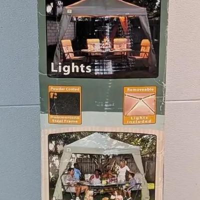 Quik Shade 10' x 10' Lighted Instant Canopy with Steel Frame