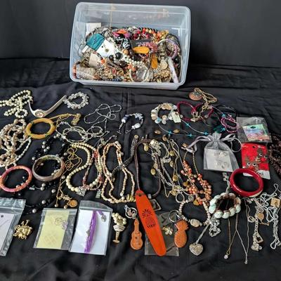 Large Mystery Jewelry Lot – Mixed Necklaces, Bracelets, Beads & More!