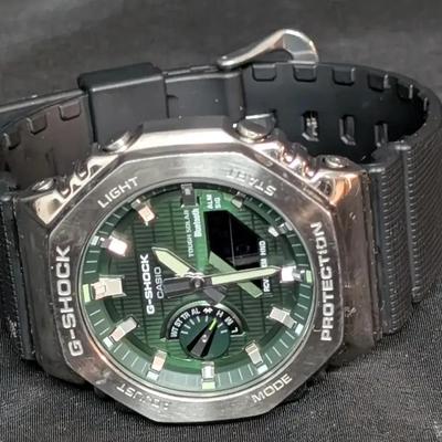 Casio G-Shock Tough Solar Bluetooth Wristwatch with Green Dial