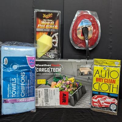 Automotive Cleaning & Cargo Organization Accessories Lot with WeatherTech CargoTech