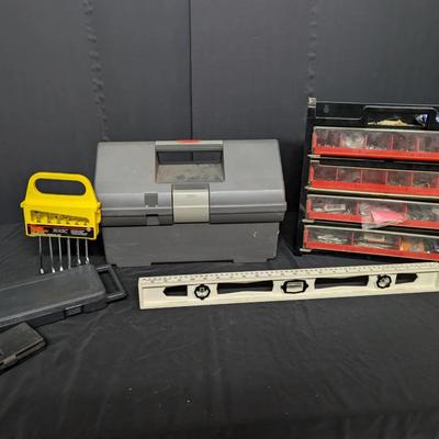 Mystery Toolbox Lot with Hand Tools & Organizers