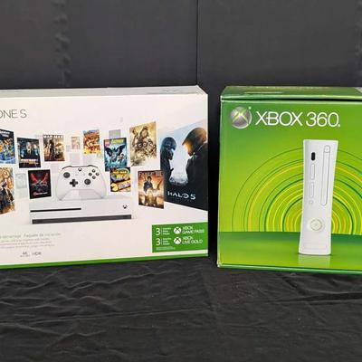 Microsoft Xbox 360 Arcade Console (Black) w/ Power Supply & Cables – No Controller