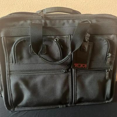 TUMI Black Ballistic Nylon Laptop / Briefcase Bag
