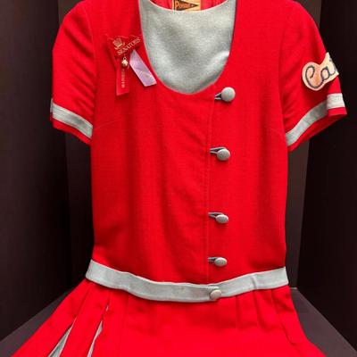 Vintage Madison Senators Uniform Dress – Red Wool Felt w/ Patches