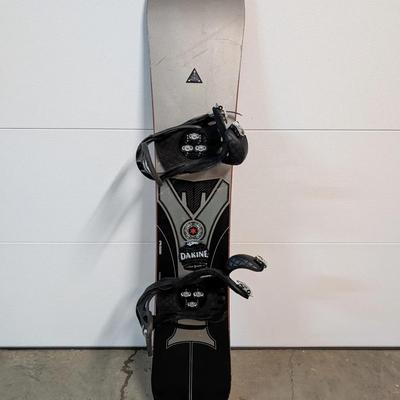 Burton Snowboard with Mission Bindings and Demon Board Bag