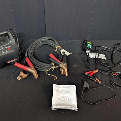 Schumacher MityMite Jump Starter with Jumper Cables and Battery Tender Junior Charger
