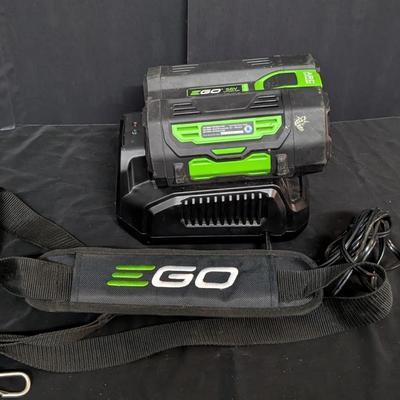 EGO 56V ARC Lithium 5.0Ah Battery With Charger and Shoulder Strap