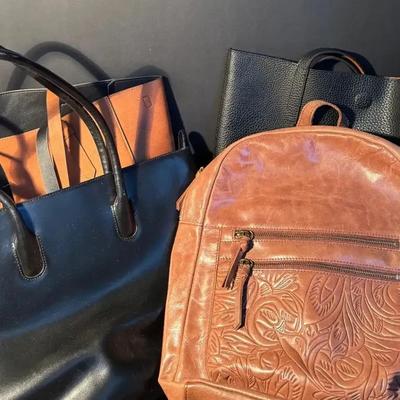 Lot of Women’s Handbags & Backpack Purses – Mixed Styles & Colors