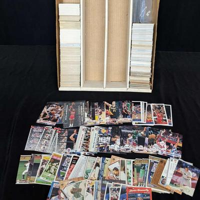 Large Mixed Lot of Sports Trading Cards with Card Sleeves & Toploaders