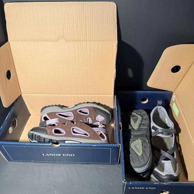 Lands’ End Sandals Lot – 2 Pairs – Women’s Size 8.5