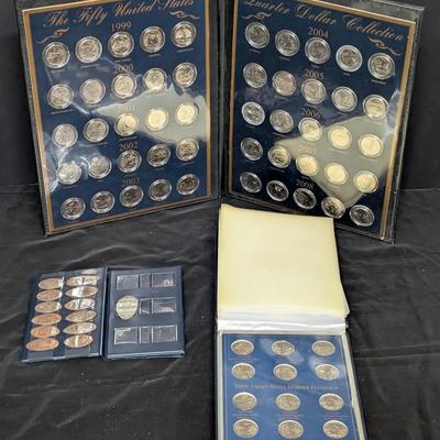 U.S. State and Territory Quarter Collection With Elongated Souvenir Pennies
