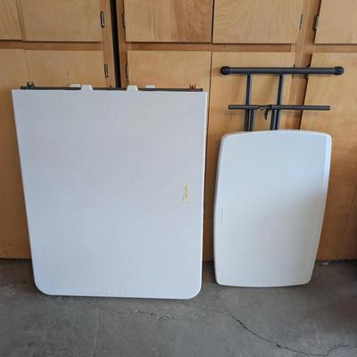 Lifetime Folding Tables with Metal Legs – Two Tables