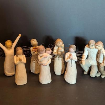 Large Decorative Figurine Lot! – Six Willow Tree and One Unbranded