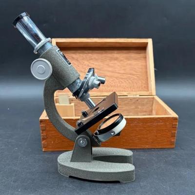 Small Vintage Selsi Microscope 