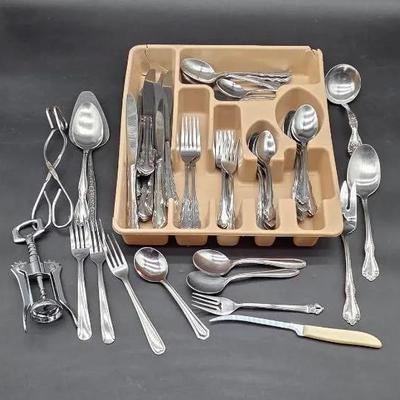 Assorted Stainless Steel Flatware 