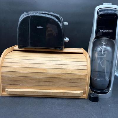 Sunbeam Toaster, Bread Box & Sodastream Machine 
