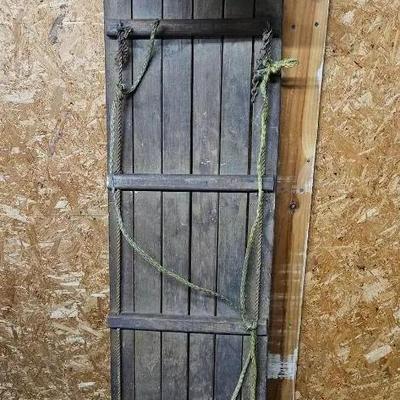 Vintage Wooden Toboggan