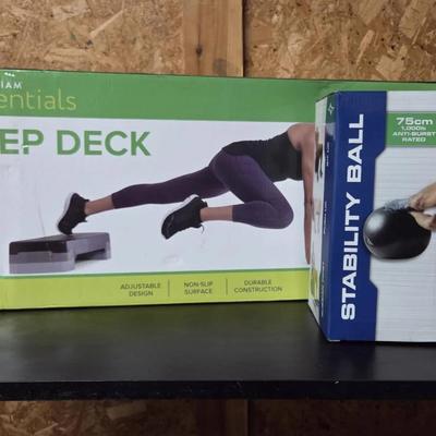 Step Deck and Stability Ball