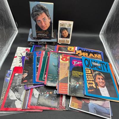 Large Collection of Barry Manilow Magazines and Books