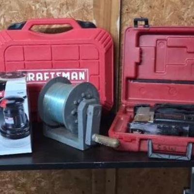 Craftsman Scroll Saw & Stapler, Palm Polisher and Fishing Like