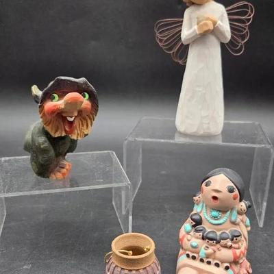(3) Unique Collectible Figurines 