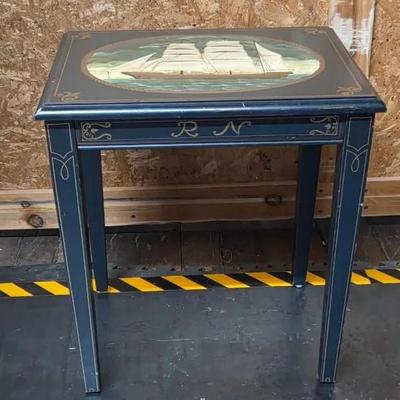 Small Clipper Ship Side Table