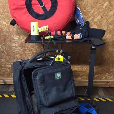 Mystery Lot of Diving Gear Including Large Diving Float