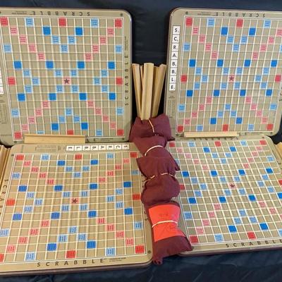 (4) Scrabble Game Sets