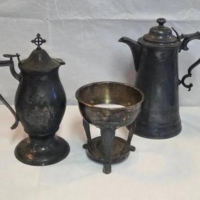 (3) Silverplate Pieces 