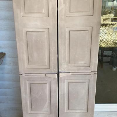 Tall Plastic Storage Cabinet