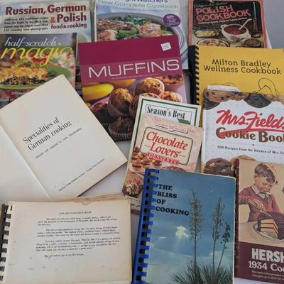 Assorted Vintage Cookbooks
