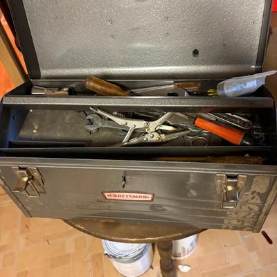 Mystery Lot Of Tools As Well As Toolbox 
