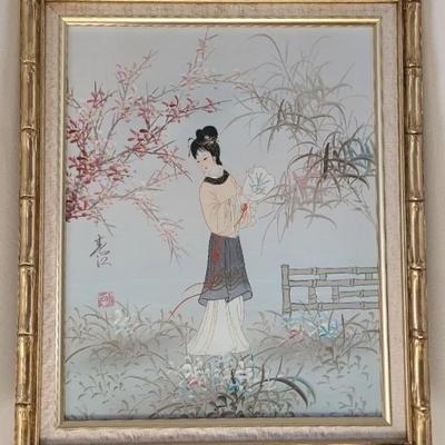 Asian Artistry - Geisha Girl Painting By Mau Ling