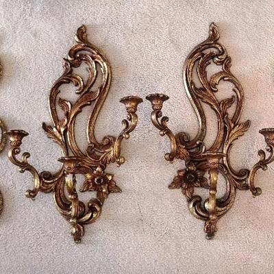 Golden Gilded Decorative Accents - Elegance From Another Era