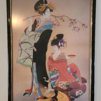 Exquisite Embroidered Asian Artpiece 