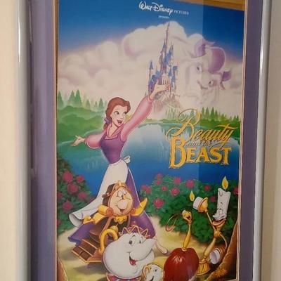 Walt Disney "Beauty And The Beast" Art Poster