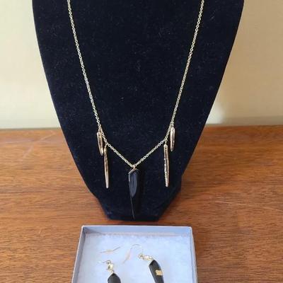 Alexis Bittar Lucite Metallic Crystal Spear Set