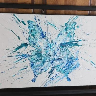 Signed Abstract Painting
