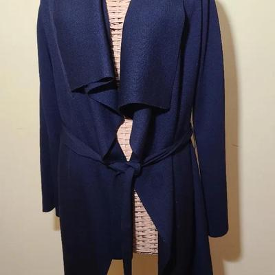 St. John Collection Size P Belted Sweater Coat