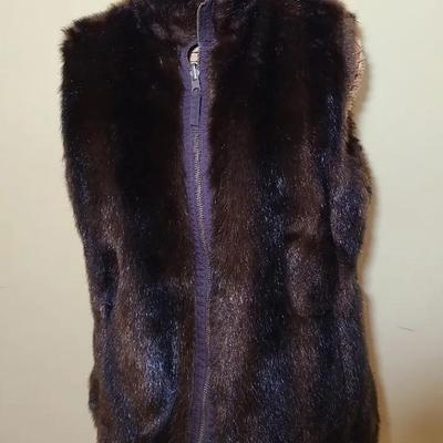 Reversible Faux Fur Vest - Estimated Size 6/8