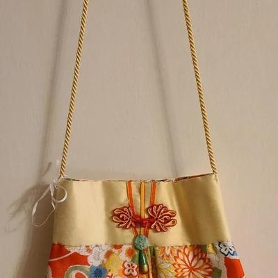 Kimono Inspired Fabric Handbag + Bonus Coinpurse