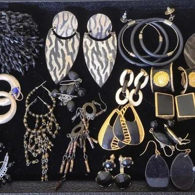 Answer The Call Of The Wild With Bold Black Accented Earrings