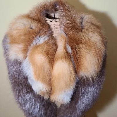 Pair Of Fancy Fox And Fur Collars 