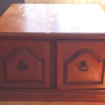 Pair Of Warm Wood End Tables (See Description)
