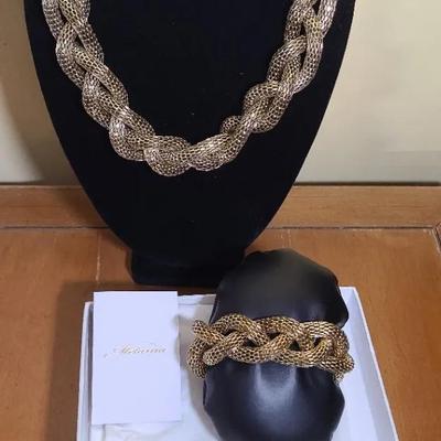 Melania Thick Braided Costume Jewelry Set