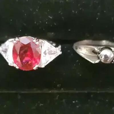 Silver Ring Pair