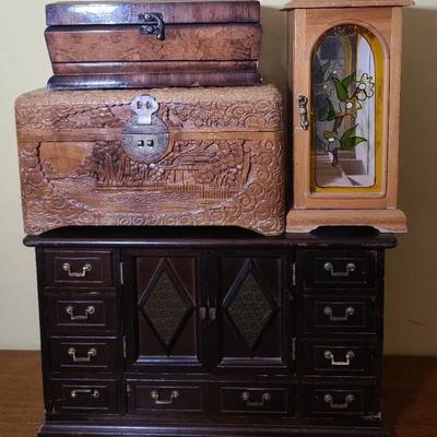 Quartet Of Jewelry Boxes 