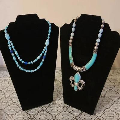 Turquoise Tone Treats - Necklace Duet